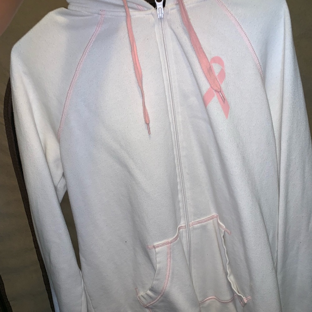 Pale pink breast cancer sweatshirt